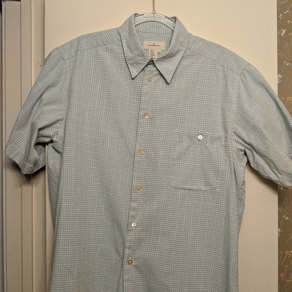 Ermenegildo Zegna L Cotton Short-Sleeve Shirt